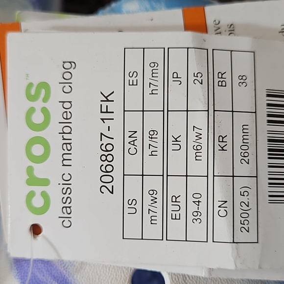 Marble Crocs - NWT - Picture 5 of 5